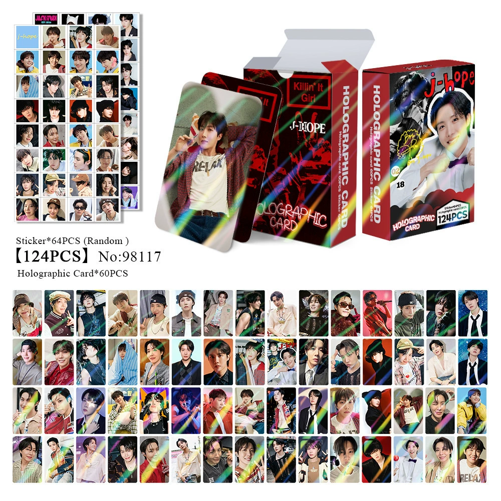 New Model Exclusively for Foreign Trade: 124 Holographic Cards, Total Chain Gidle Str Bptwice Celebrity Merchandise Lomo Small Cards