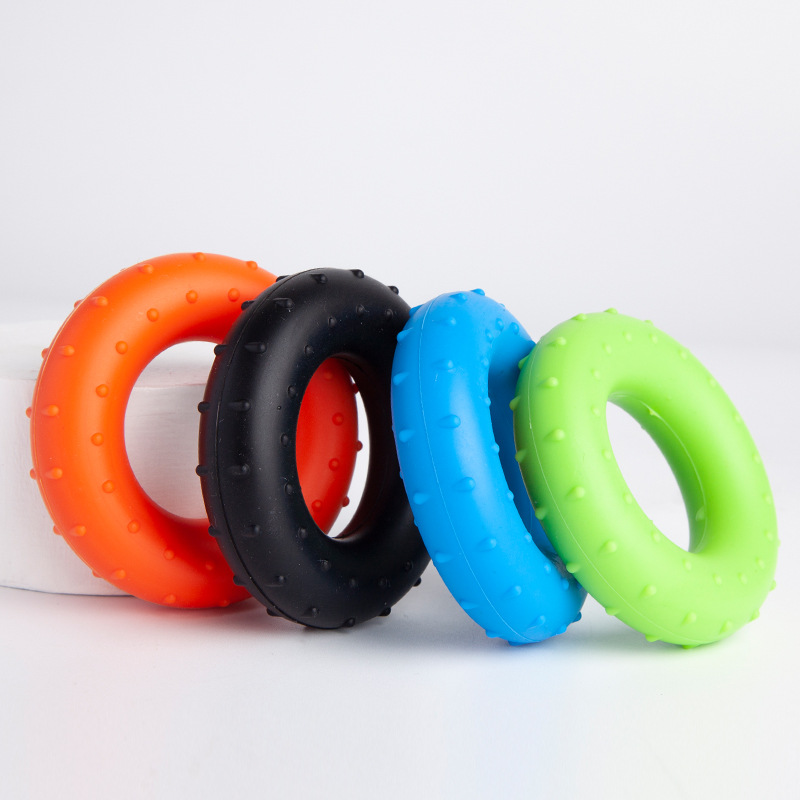 Factory direct sales silicone bump ring grip ring hand trainer unisex fitness ring household small equipment