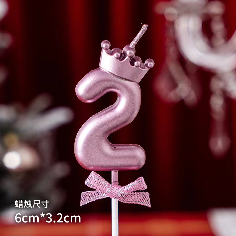 Velas digitales corona arco rosa 2