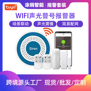 Graffiti Smart WIFI Sound and Light Alarm Remote Home Graffiti Anti-theft Alarm Indoor Networking Sound and Light Alarm