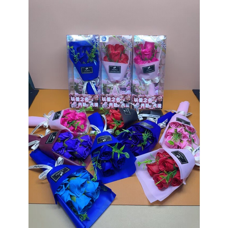 Taiwan Claw Machine Box Product Clip Item Company Offering Dz057 Eternal Rose Series Soap Bouquet