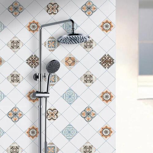 Cross-border manufacturers wholesale bathroom waterproof wall stickers bathroom moisture-proof self-adhesive wallpaper wallpaper toilet renovation floor stickers
