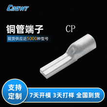 紫銅管端子 中連 接線端頭 CP系列接線鼻針型銅鼻子 銅管片形端子