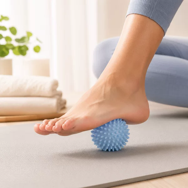 Tactile Spiky Hedgehog Massage Ball for Home Use, Foot Roller for Soothing Fascia, Office Muscle Relaxation Fitness Ball