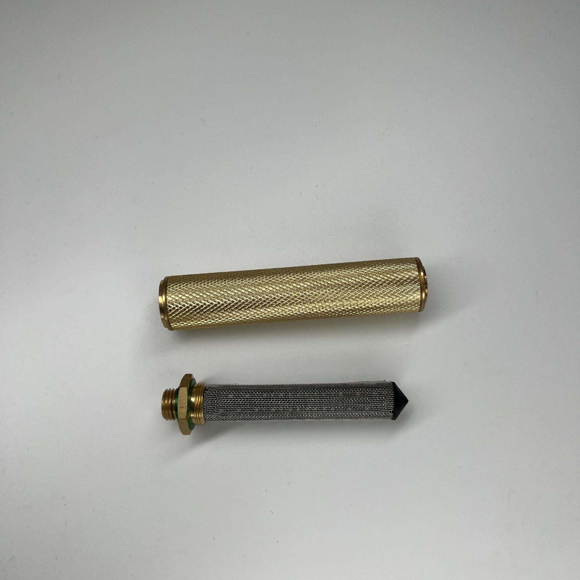 喷雾器内置滤网银色金属直通手柄 双头螺纹手柄 直通手柄 喷雾器