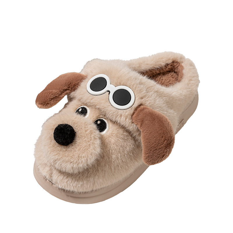 Gfas lindas, zapatillas de algodón para perros, zapatillas de algodón para mujeres caseras, zapatillas de algodón para hombres, zapatos cálidos, zapatos de luna para mujeres.