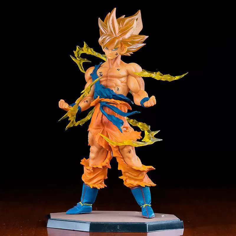 Оптовое поколение Dragon Ball Lightning Wukong ручной офис модель автомобиля Super Saiyan шасси настольное украшение в наличии