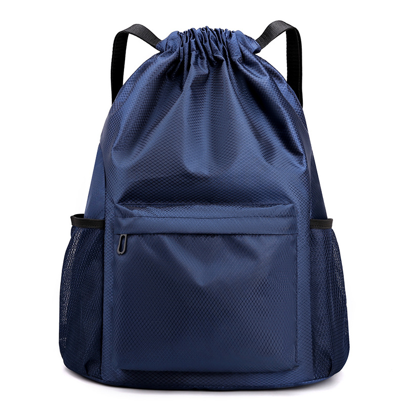 Bolsillo de paquete personalizado mochila de cuerda simple mochila de separación seca y húmeda bolsa deportiva impermeable bolsa de baloncesto de acondicionamiento físico