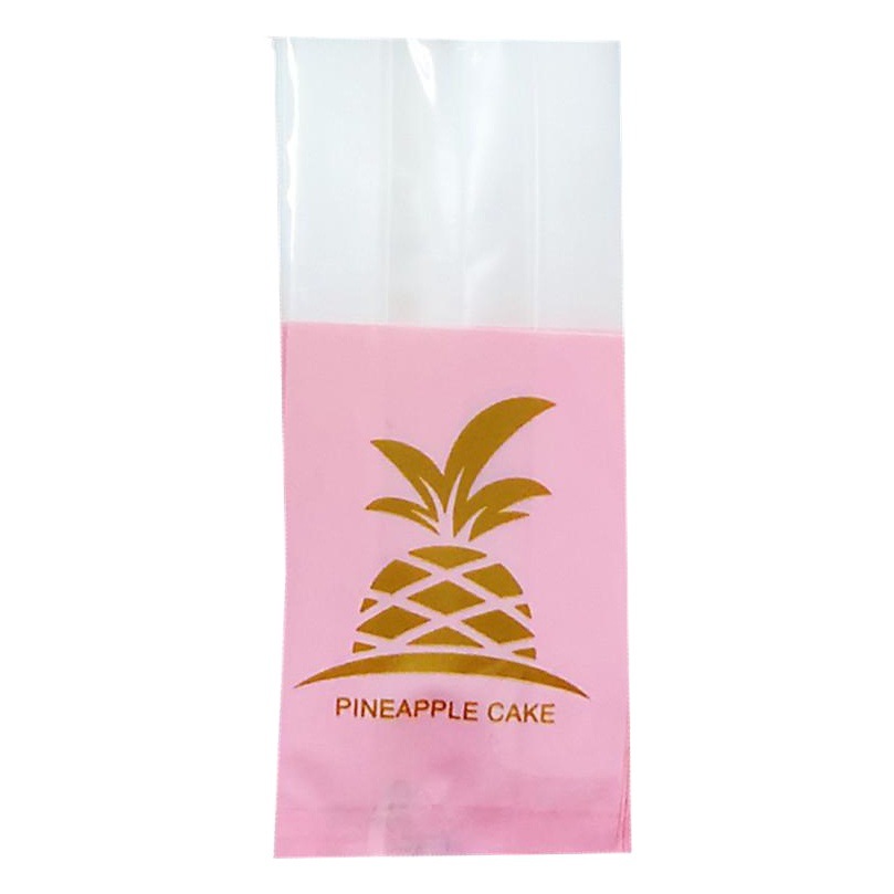 Bolsa de embalaje de pastel de piña roja Rosa Rojo nuevo para hornear pastelería bolsa de soporte interior esmerilado boca plana máquina bolsa de sellado