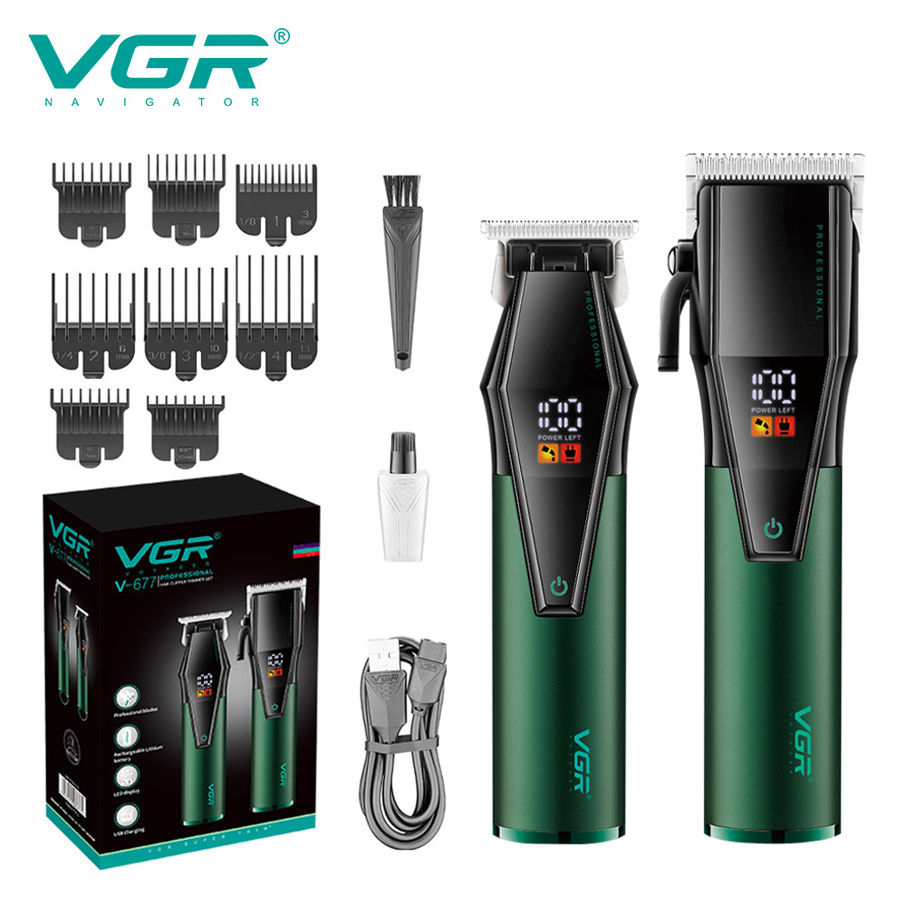 Professionelles Haarschneidemaschinen-Set mit wiederaufladbarem Digitaldisplay für den Heimgebrauch, graviertes Design für Mama oder Schwester_voghion.com