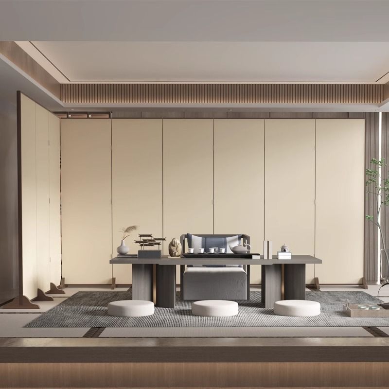 Simple Modern Chinese Screen Partition Living Room Blocking Entrance Office Hotel Foldable Folding Screen Partition Wholesale