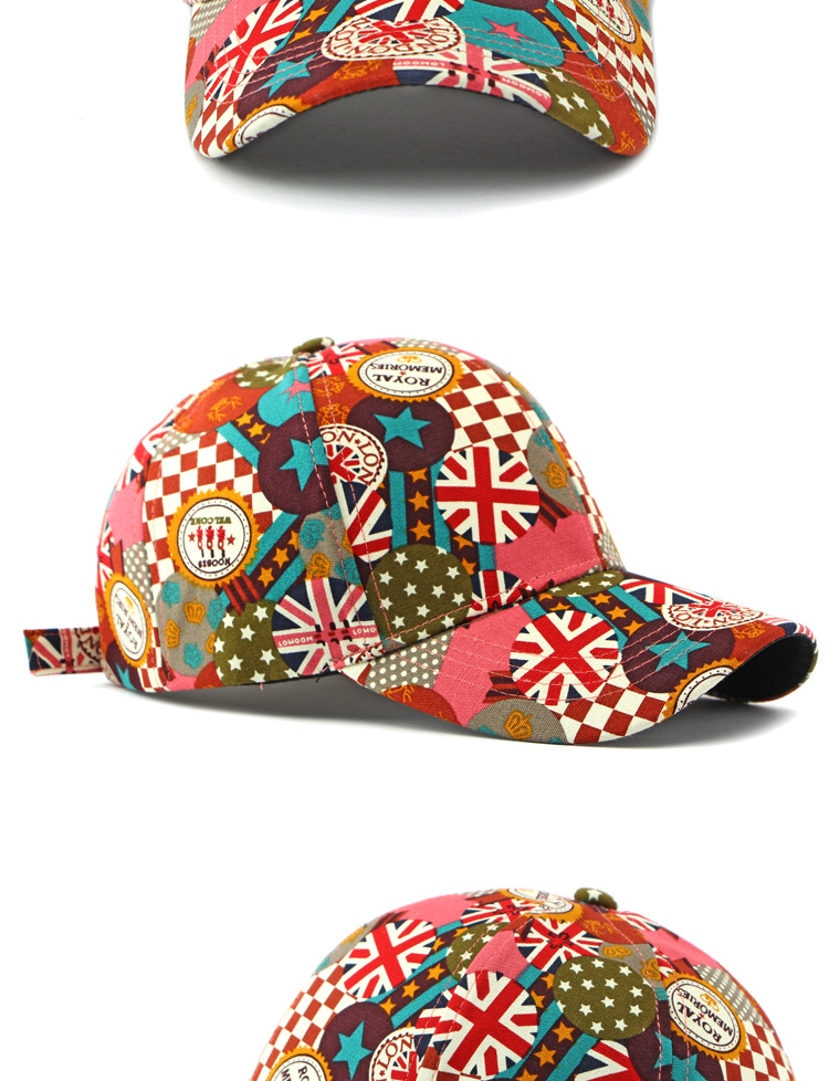 Cappello da baseball con visiera rigida e graffiti di tendenza della personalità, berretto da uomo e da donna con protezione solare, stile britannico_voghion.com