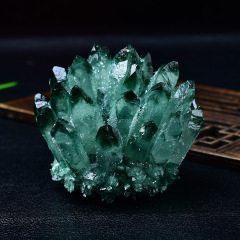 天然水晶 绿水晶 水晶原石 水晶摆件 水晶 水晶原石 晶簇 水晶簇