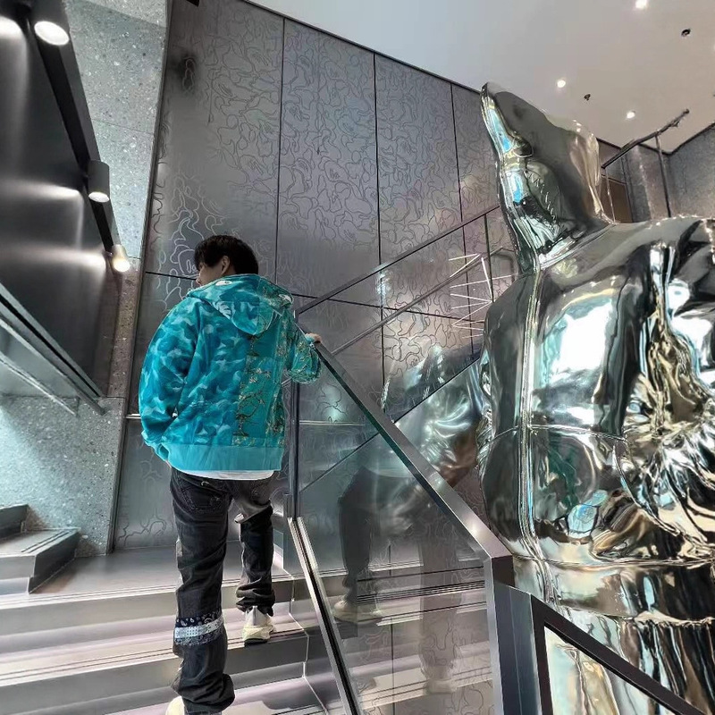 Japanese Trendy Brand Ba Ape Shark Jacket Van Gogh Sunflower Pattern Shark Hooded Sweatshirt Unisex Jacket