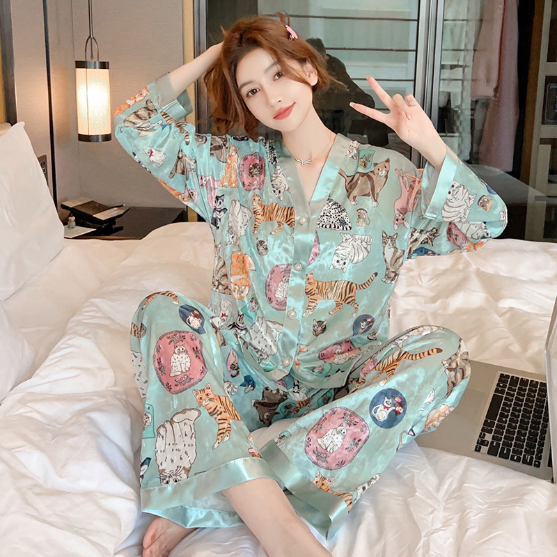 Autumn and Winter gold velvet pajamas women's new fashion High Sense Home wear suit Korean luxury Noble pajamas women