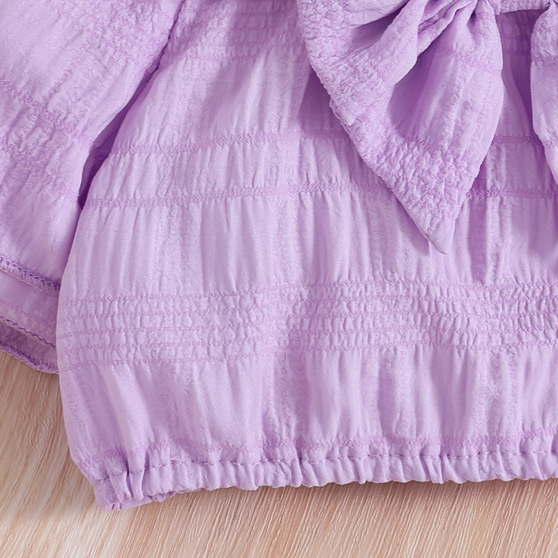 2024 Sommer Kinderkleidung Neue modische Mädchenkleidung mit Hosenträgern, kurzärmeligen Oberteilen, langen Hosen, Mädchenset_voghion.com