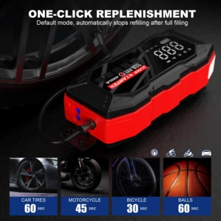 私模Jump Starter12V汽车应急启动电源充气泵一体机户外紧急救援