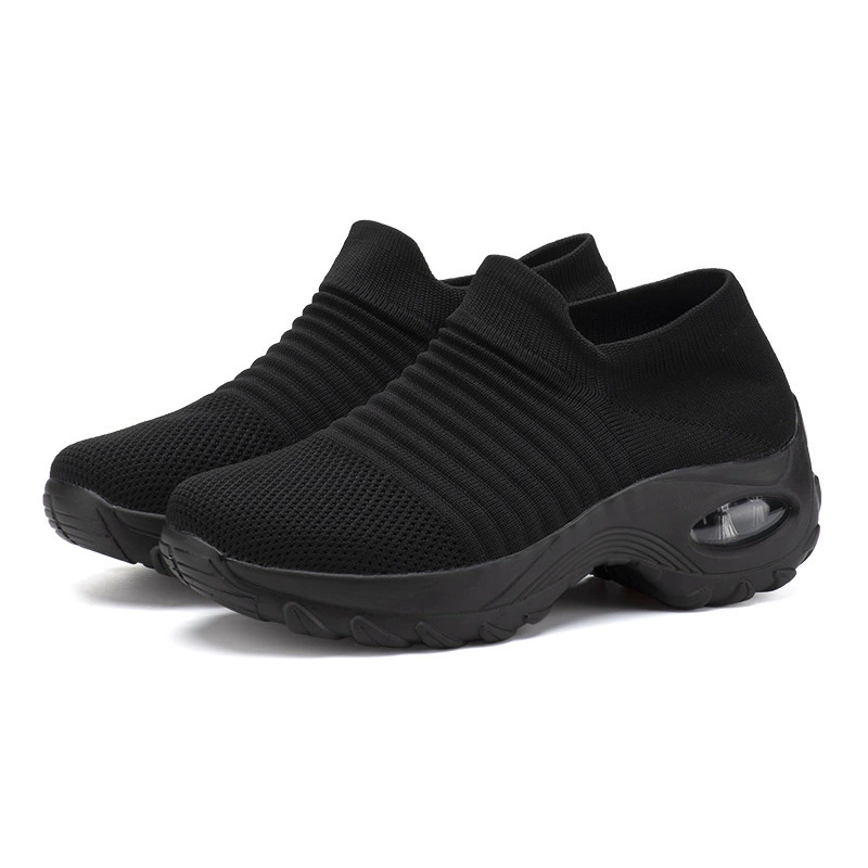 Кроссовки-носки Slip-on, мягкая пятка, дышащий трикотаж, большие размеры (35–44)