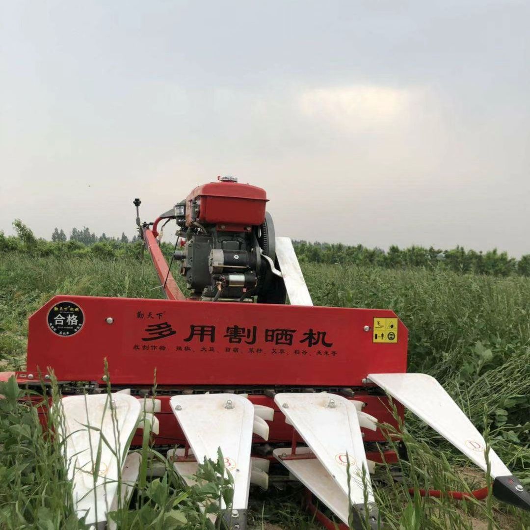 辣椒黄豆水稻割晒机 多功能大豆秸秆割倒机