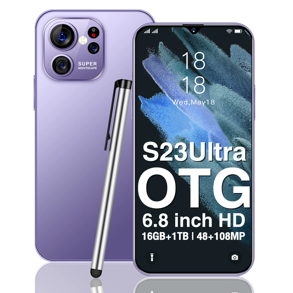 Смартфон S23 Ultra, 4G Android 10, 2 ГБ ОЗУ + 16 ГБ встроенной памяти, 6.3-дюймовый HD