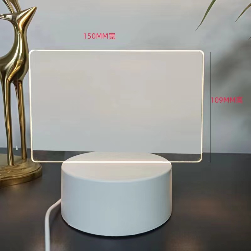 Especial transfronterizo para actividades festivas, mensajes escritos a mano de bricolaje, luces nocturnas en 3D, adornos acrílicos, regalos de ambiente junto a la cama