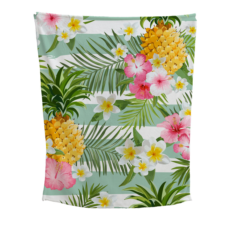 El Comercio exterior super suave manta de franela plegable manta de aire acondicionado edredón manta siesta fábrica directa de una sola cara de impresión digital Manta