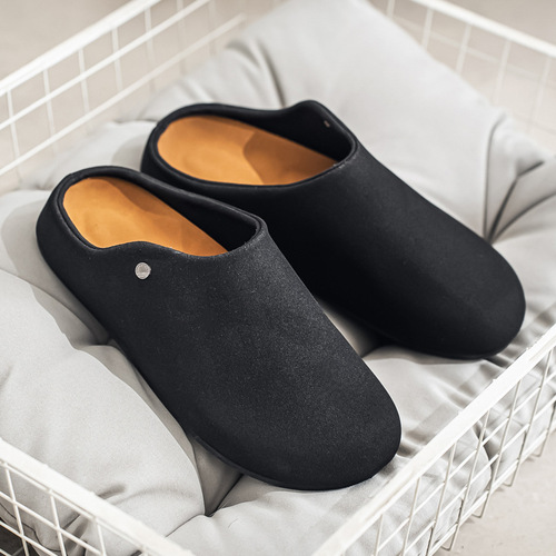 Light luxury designer 2025 cross-border summer high quality breathable Bokan half-heel men's shoes slip-on sandals men's shoes 
