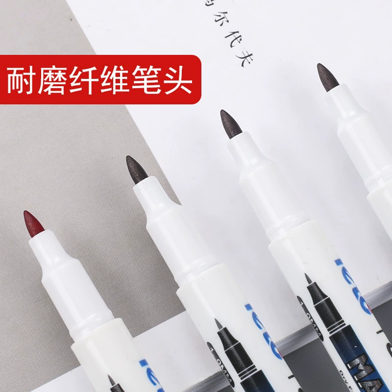 乐途 Oily marker small single-head marker thin-head hook pen industrial CD pen waterproof marker