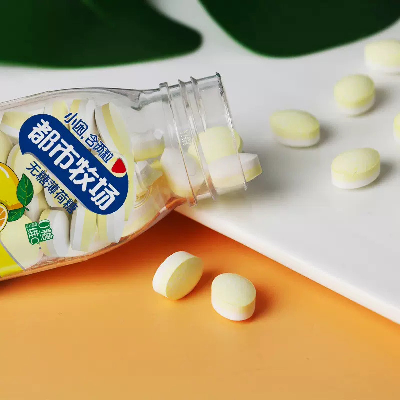 Urban Pasture Sugar-Free Mint Lozenges Fresh Breath Vitamin C Chewing Gum Supermarket Food Wholesale