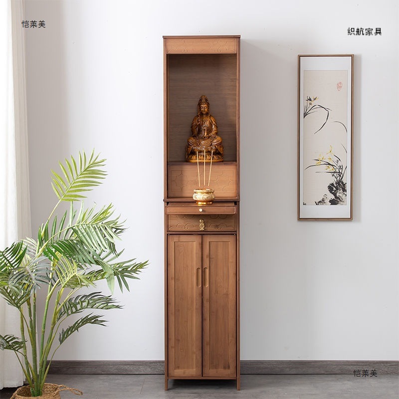 Home Altar Table for Buddha, Standing Cabinet for Offering Table, Buddha Altar, God of Wealth Statue Cabinet, Economical Altar Table