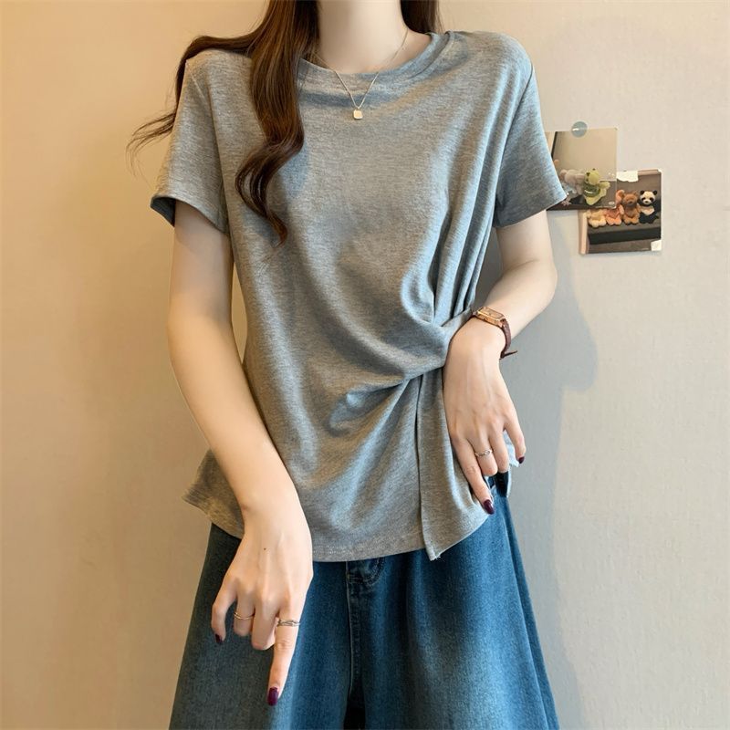 Plus-size Irregular Design Short-sleeve T-shirt For Women,...