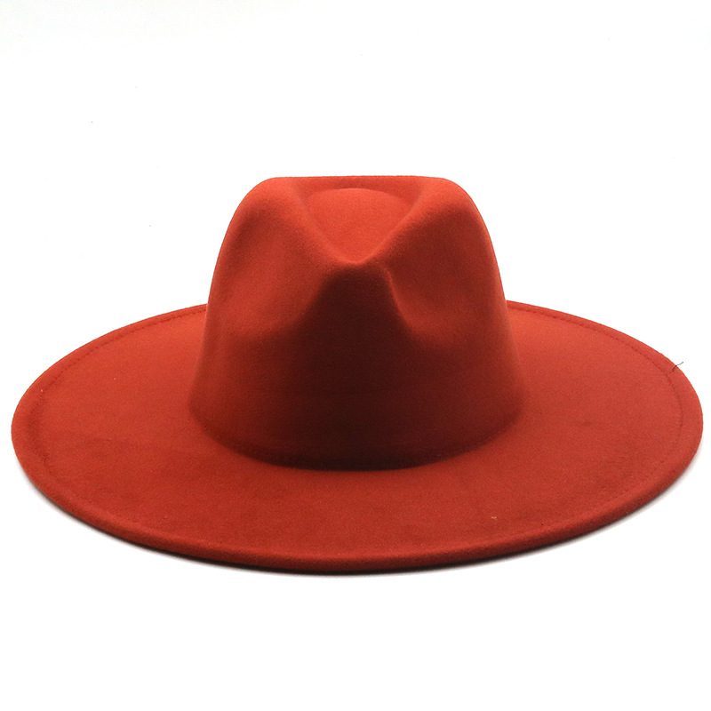 Retro Brim Big Brim Autumn And Winter Wool Top Hat display picture 13