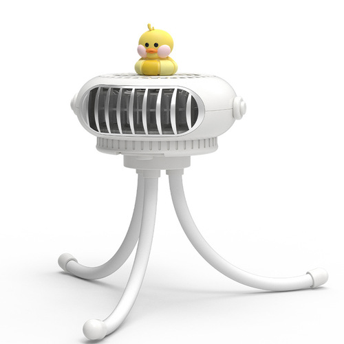 Yellow Duck Octopus USB Fan Baby Stroller Baby Mosquito Repellent Portable Silent Desktop Office Dormitory Small Fan