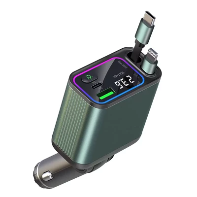 Mobil şarj cihazları Charging Digital Display Car Charger