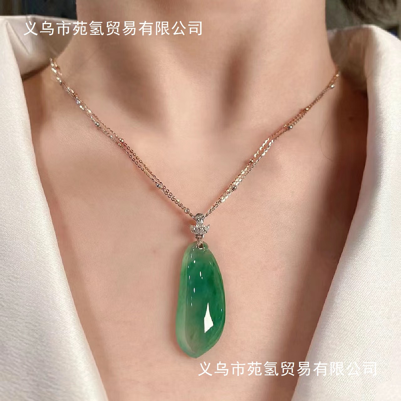 天然缅甸冰种福瓜翡翠吊坠老坑货满绿豆子平安扣玉坠男女款带证