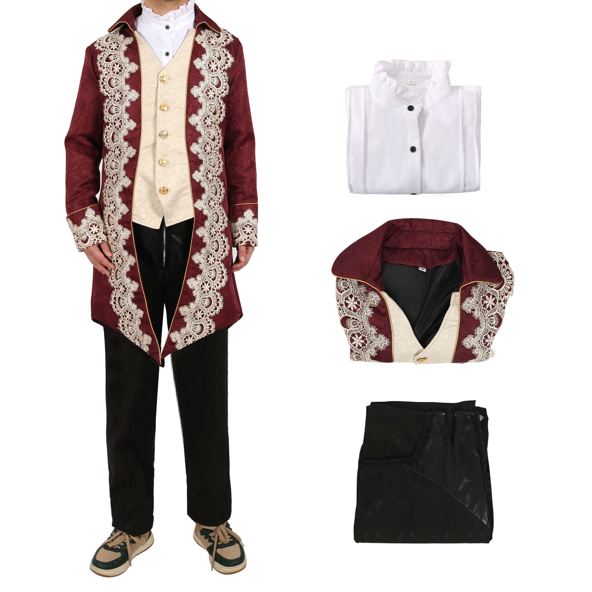 2024亞馬遜wish蒸汽朋克中世紀夾克哥特式維多利亞時代弗羅克套裝