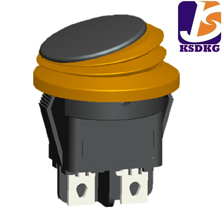 供应上圆下方船型开关 四脚防水型翘板开关 防水船型电源开关