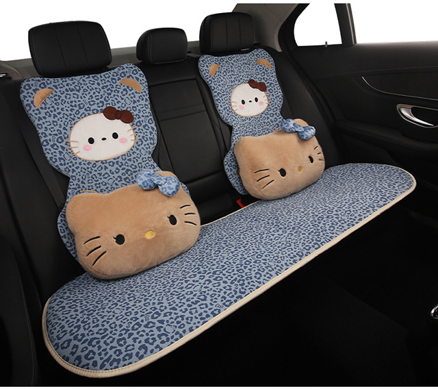 Car Headrest and Lumbar Support Cartoon Kt Cat Headrest Pillow, Car Headrest for All Seasons, Lumbar Pillow, Neck Pillow, Car Headrest