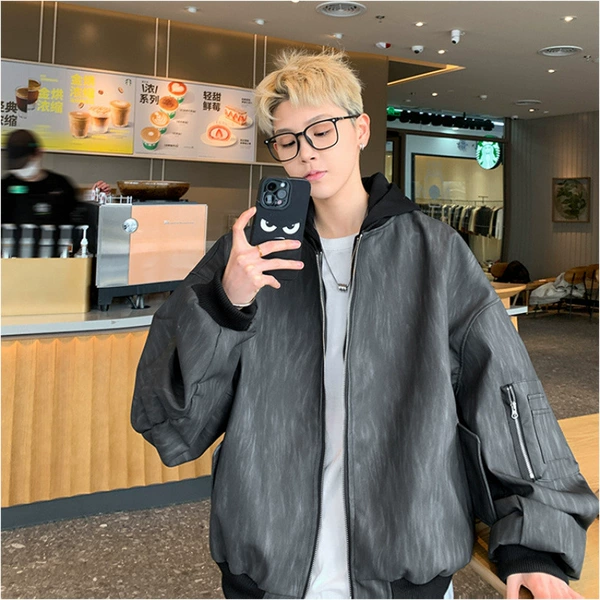 Black, combined, loose fit, style