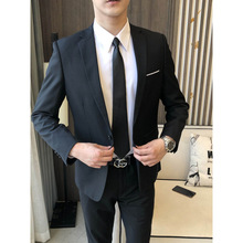 西服套装男士职业正装商务休闲韩版修身西装伴郎新郎结婚礼服高端