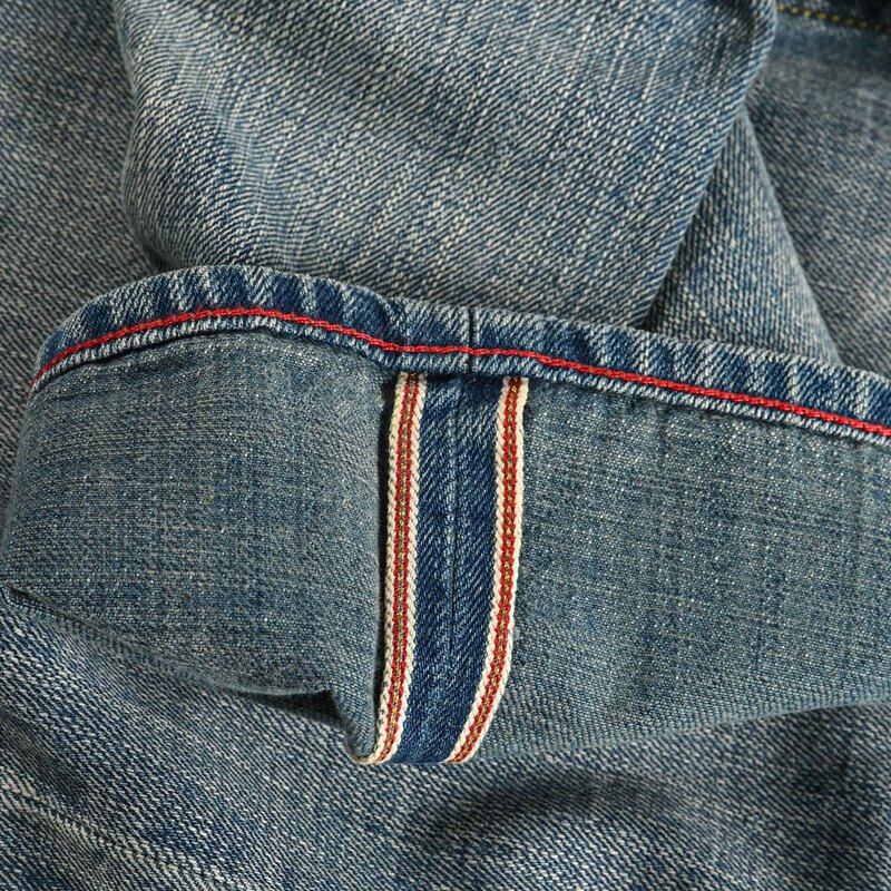 12 oz Summer Jeans, Selvedge Denim, Classic Fit, Standard Straight-Leg Denim Pants, Vintage Wash, Dark Color