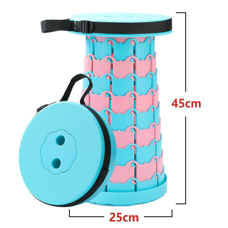 Taburete arco iris retráctil pequeño banco doméstico taburete de pesca ajustable portátil al aire libre asiento de cola de mano Maza