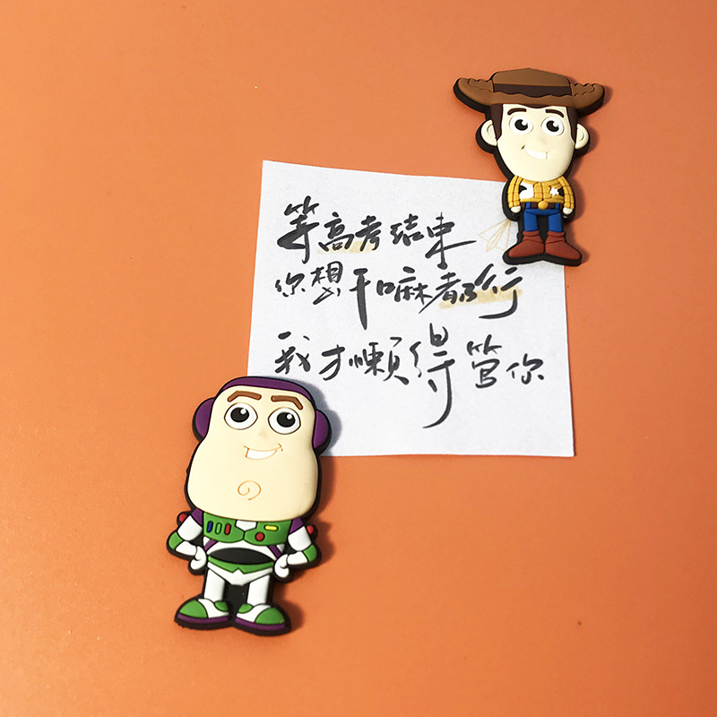 (2개) 슈퍼 핫 냉장고 자석 도매 토이 스토리 백설 공주 PVC 부드러운 고무 스폰지 밥 보글 냉장고 자석 귀여운 스티커