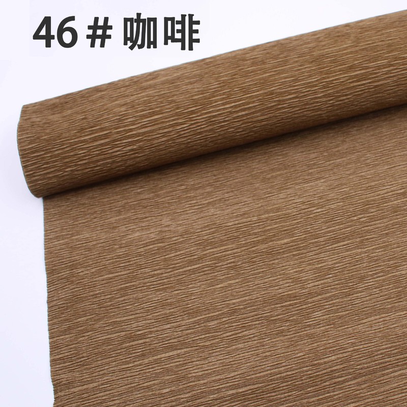 工厂直销跨境彩色皱纹纸褶皱卷边纸25cm*2.5m手工diy花艺制作材料|undefined