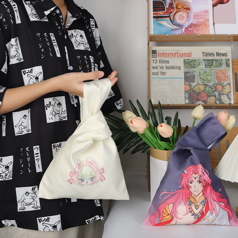 Нишевая сумка интернет-знаменитостей с мультяшным анимационным принтом, сумка на запястье, сумка для хранения на заказ, женская сумка высокой стоимости, оптовая продажа