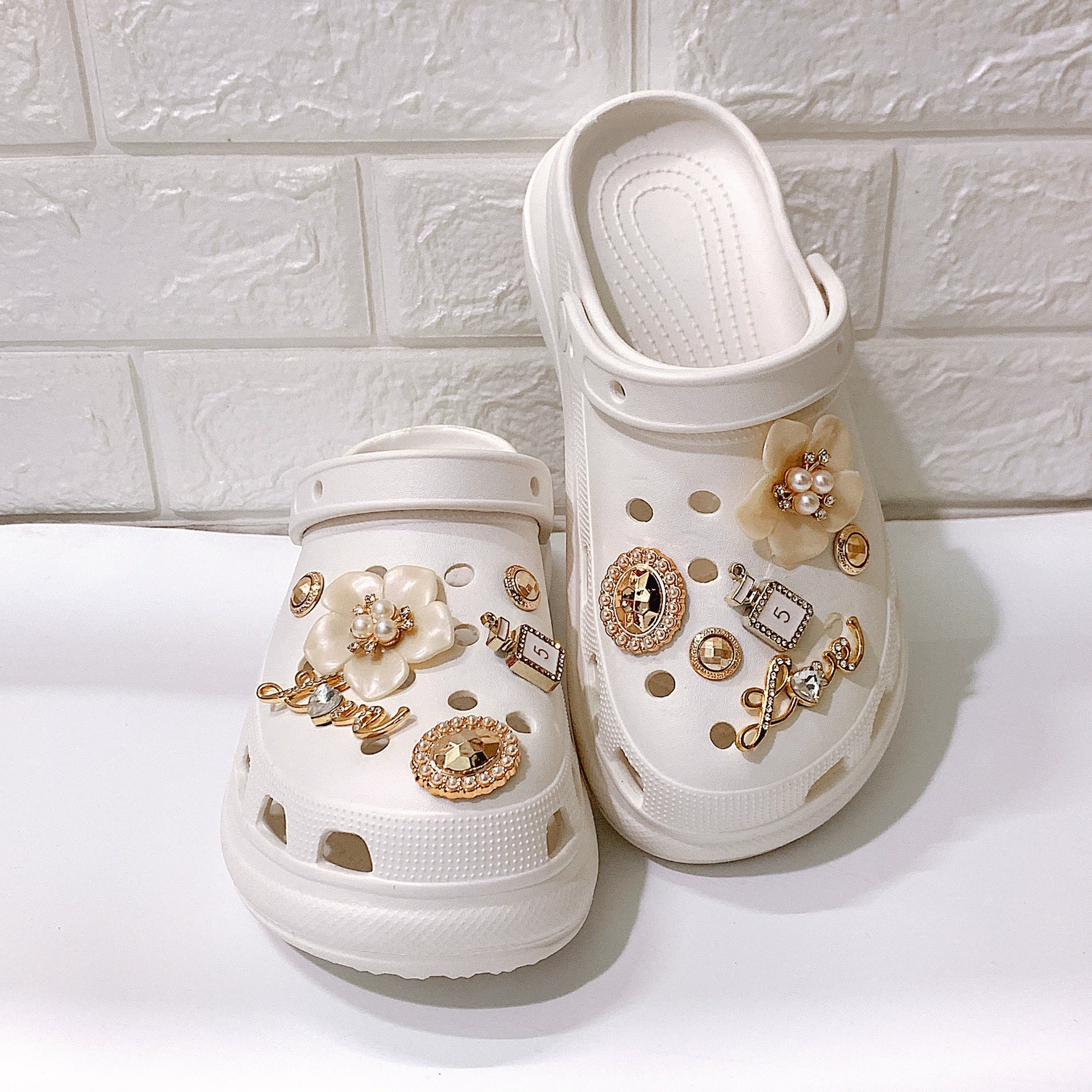 Footwear buckle, decorative accessory, set, DIY, Chanel style, Amazon