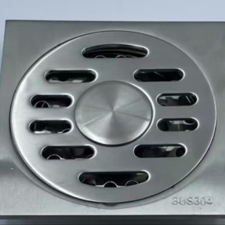 Pistola gris Desagüe de piso desodorante Acero inoxidable gran desplazamiento baño cuarto de baño ducha lavadora desodorante alcantarillado