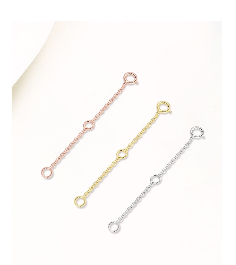 1 Piece 925 Sterling Silver Solid Color Jewelry Accessories display picture 1