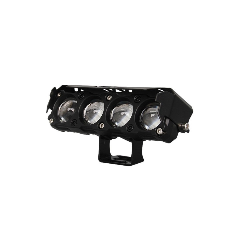 Motorcycle spotlight led faro bicolor dos ojos cuatro ojos cinco seis ojos luz alta y baja luz delantero eléctrico impermeable