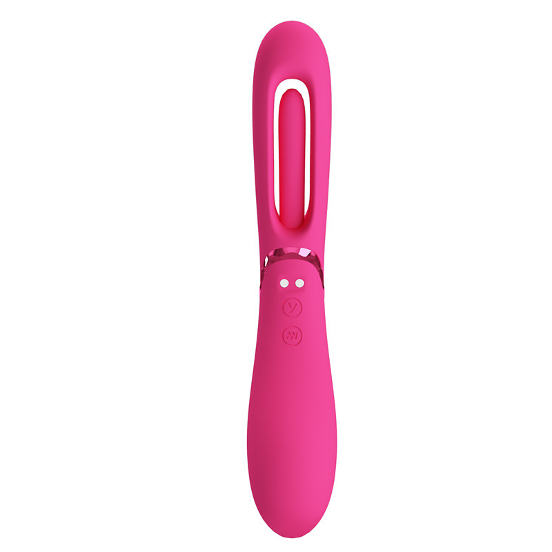 Bâton de massage vibrant en silicone rechargeable usb_voghion.com